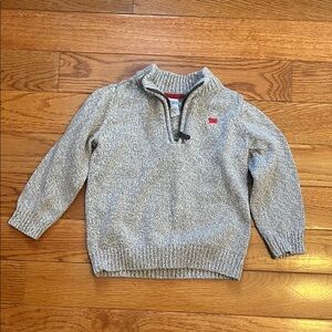 Carter's Gray Zip-Up Sweater for kids